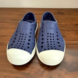 Native Blue Perforated Sneakers 8c